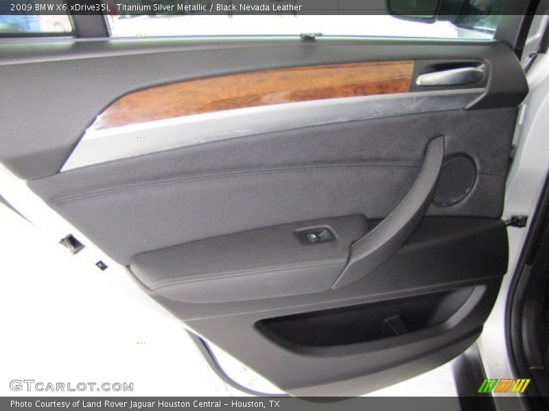 Titanium Silver Metallic / Black Nevada Leather 2009 BMW X6 xDrive35i