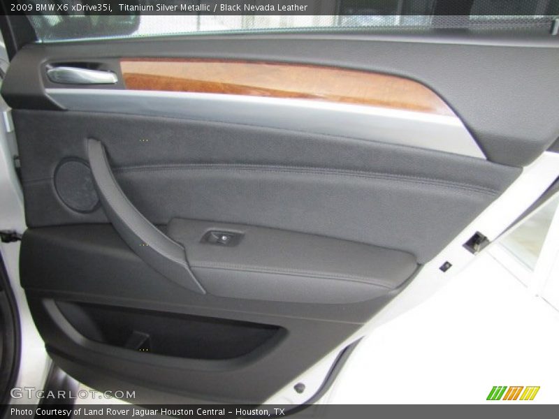 Titanium Silver Metallic / Black Nevada Leather 2009 BMW X6 xDrive35i