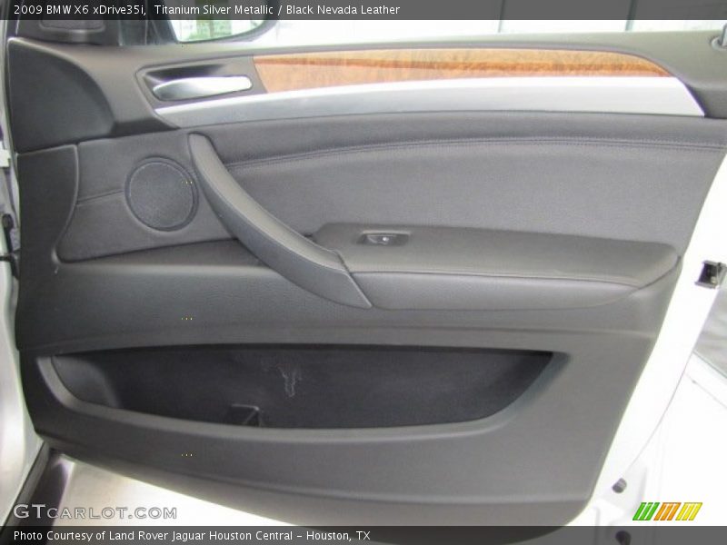 Titanium Silver Metallic / Black Nevada Leather 2009 BMW X6 xDrive35i