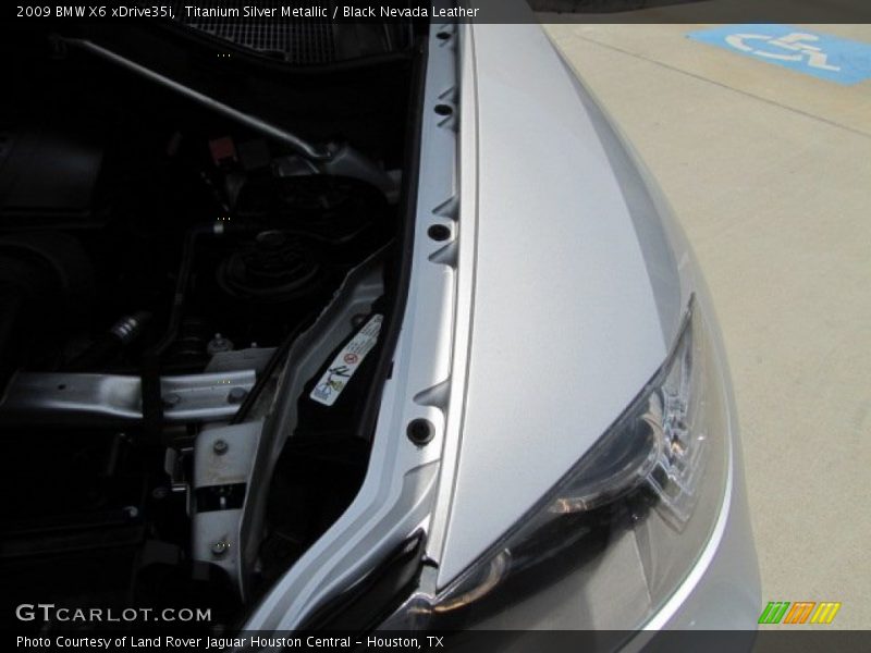 Titanium Silver Metallic / Black Nevada Leather 2009 BMW X6 xDrive35i