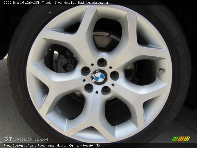 Titanium Silver Metallic / Black Nevada Leather 2009 BMW X6 xDrive35i