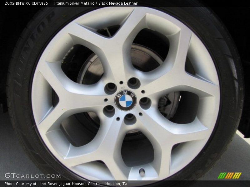 Titanium Silver Metallic / Black Nevada Leather 2009 BMW X6 xDrive35i