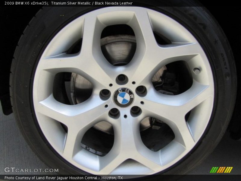 Titanium Silver Metallic / Black Nevada Leather 2009 BMW X6 xDrive35i