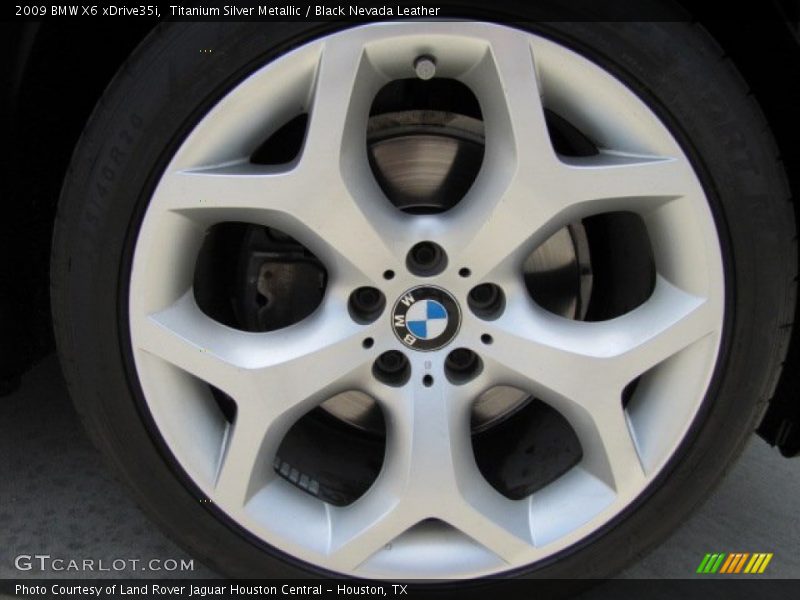 Titanium Silver Metallic / Black Nevada Leather 2009 BMW X6 xDrive35i