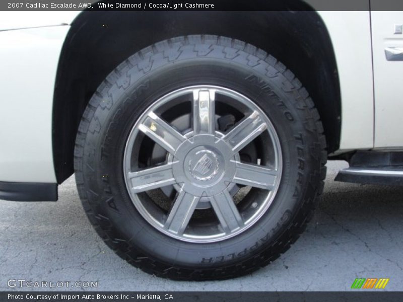 White Diamond / Cocoa/Light Cashmere 2007 Cadillac Escalade AWD