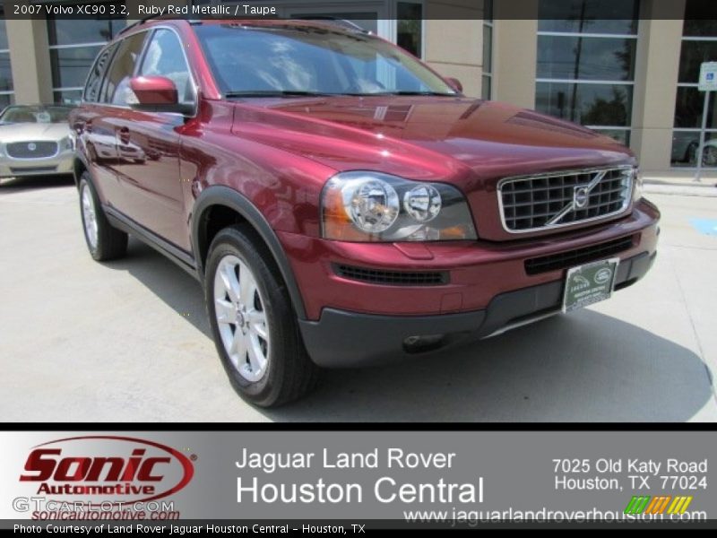 Ruby Red Metallic / Taupe 2007 Volvo XC90 3.2