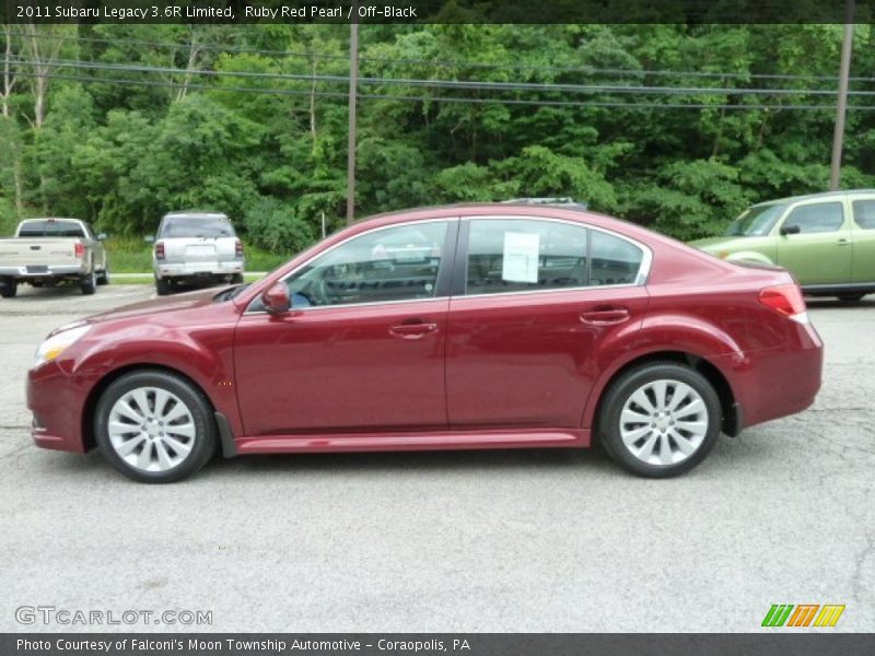  2011 Legacy 3.6R Limited Ruby Red Pearl