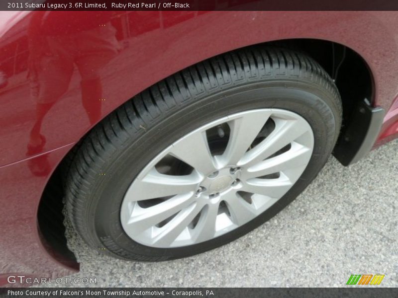 Ruby Red Pearl / Off-Black 2011 Subaru Legacy 3.6R Limited