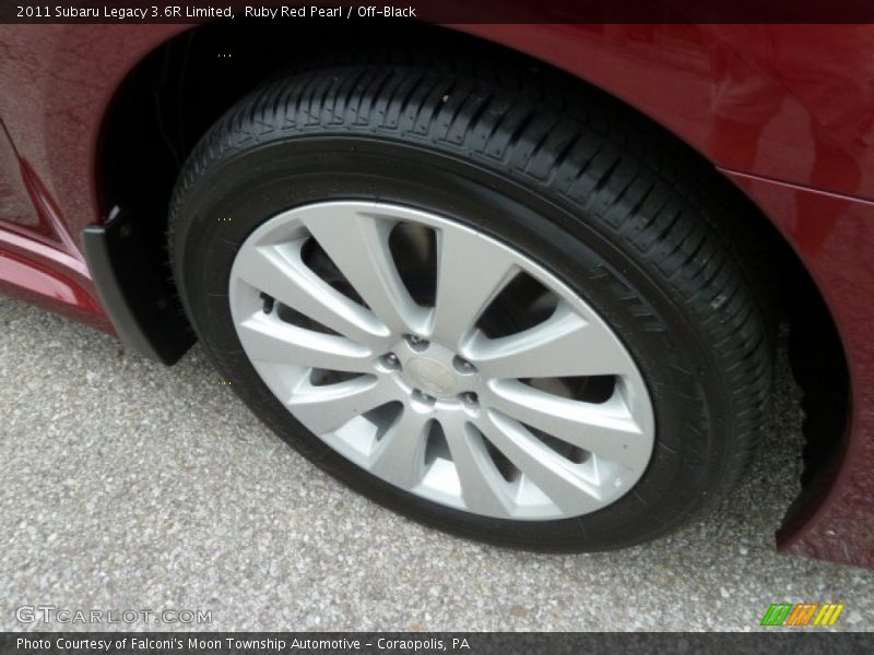 Ruby Red Pearl / Off-Black 2011 Subaru Legacy 3.6R Limited