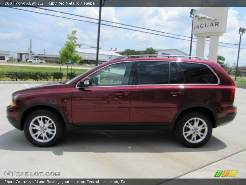 Ruby Red Metallic / Taupe 2007 Volvo XC90 3.2