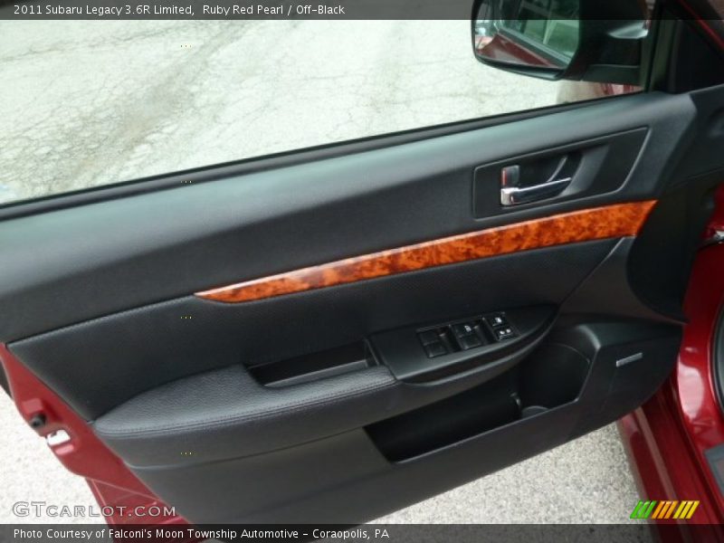 Ruby Red Pearl / Off-Black 2011 Subaru Legacy 3.6R Limited