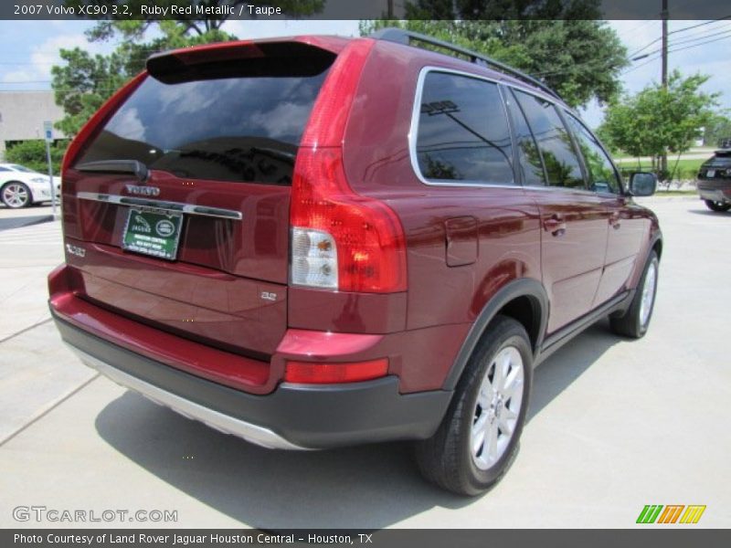 Ruby Red Metallic / Taupe 2007 Volvo XC90 3.2