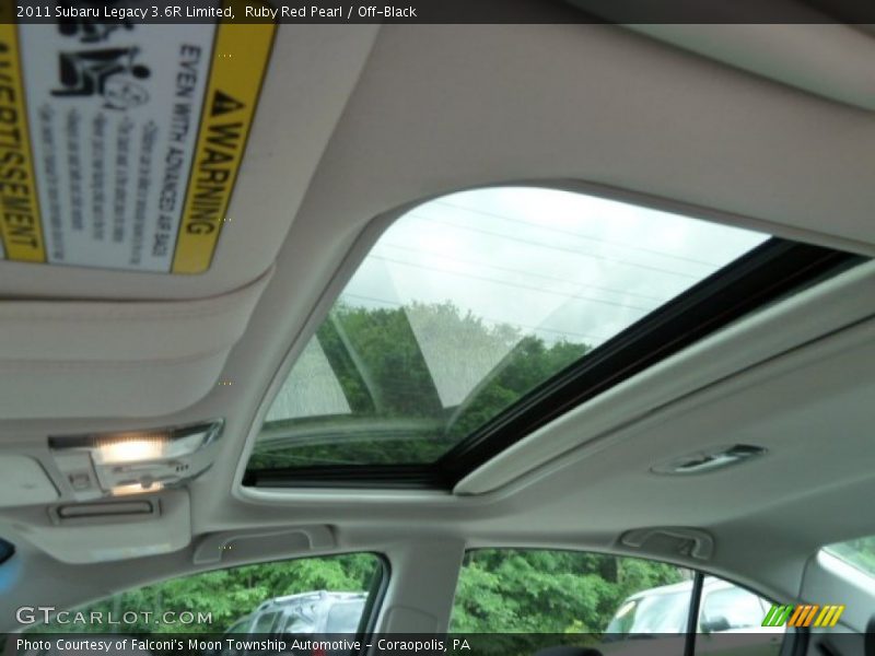 Ruby Red Pearl / Off-Black 2011 Subaru Legacy 3.6R Limited