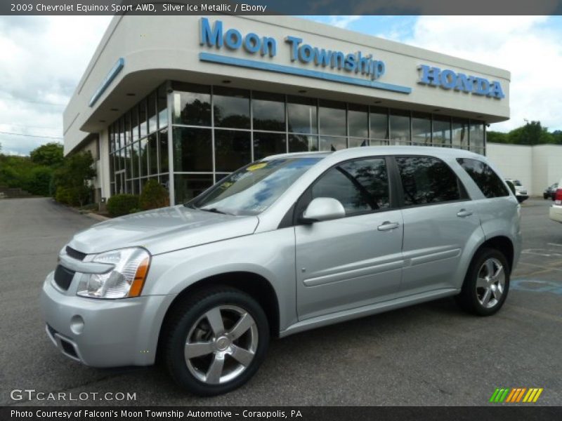Silver Ice Metallic / Ebony 2009 Chevrolet Equinox Sport AWD