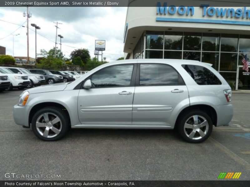 Silver Ice Metallic / Ebony 2009 Chevrolet Equinox Sport AWD
