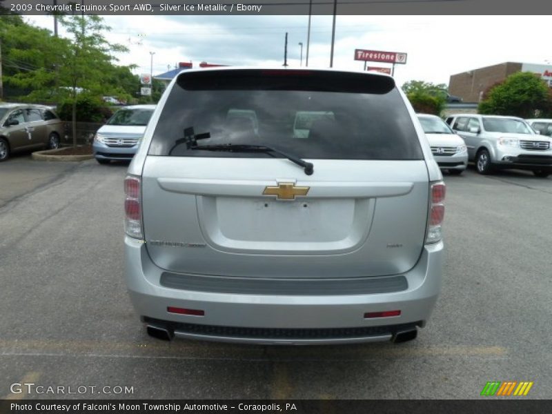 Silver Ice Metallic / Ebony 2009 Chevrolet Equinox Sport AWD