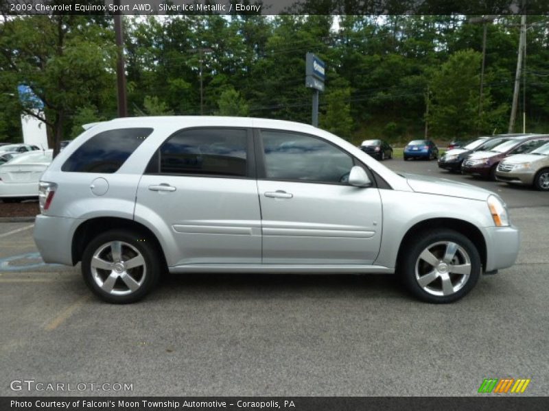 Silver Ice Metallic / Ebony 2009 Chevrolet Equinox Sport AWD