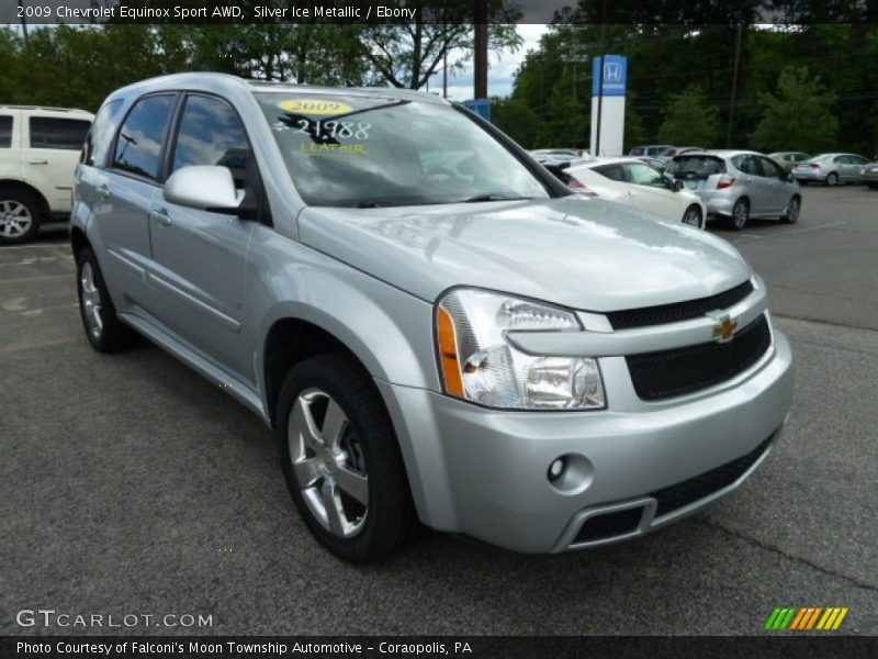 Silver Ice Metallic / Ebony 2009 Chevrolet Equinox Sport AWD