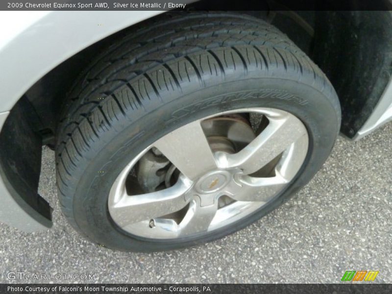 Silver Ice Metallic / Ebony 2009 Chevrolet Equinox Sport AWD
