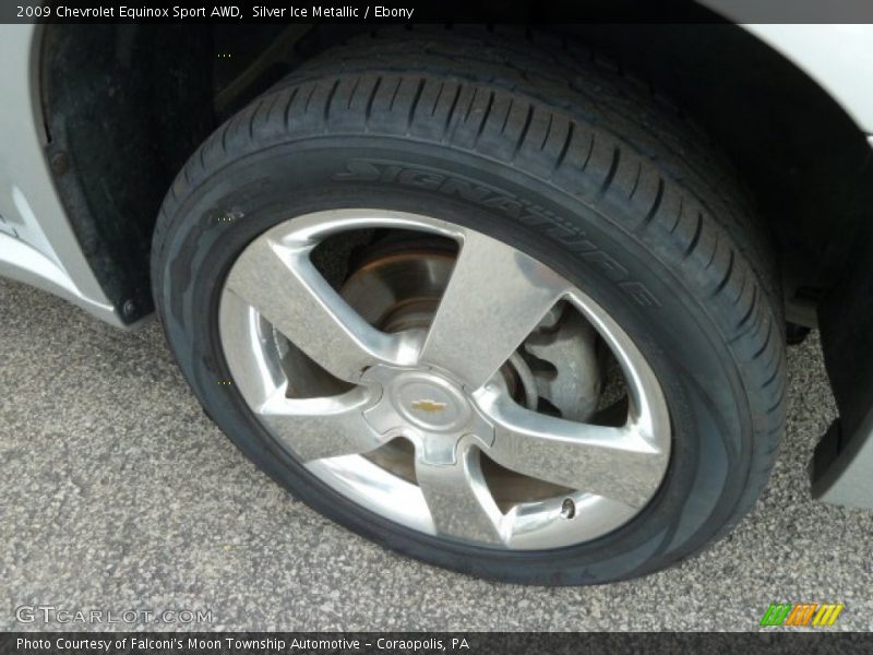 Silver Ice Metallic / Ebony 2009 Chevrolet Equinox Sport AWD
