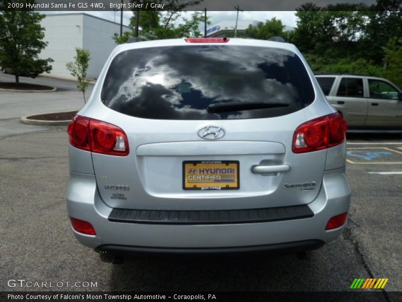 Bright Silver / Gray 2009 Hyundai Santa Fe GLS 4WD