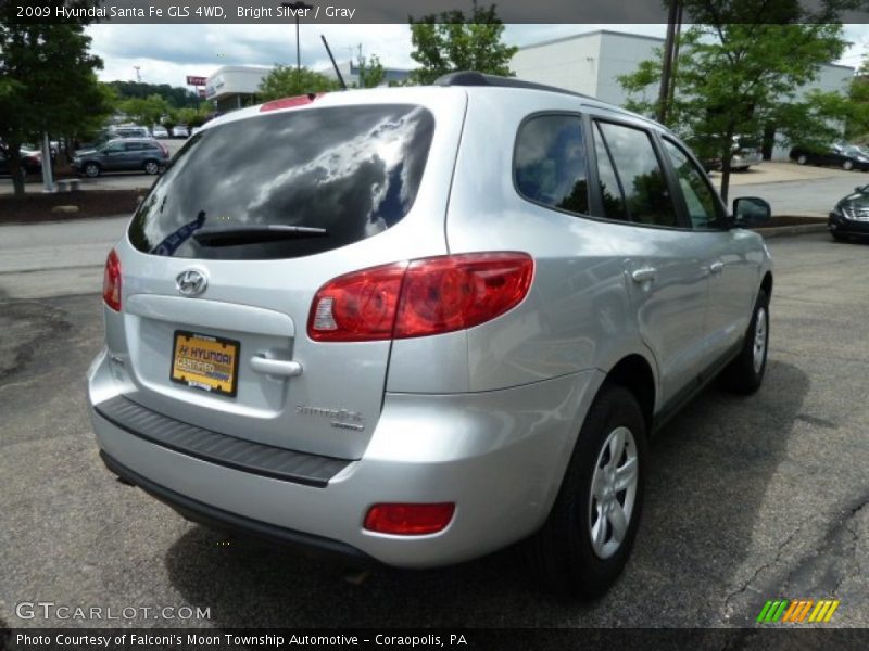 Bright Silver / Gray 2009 Hyundai Santa Fe GLS 4WD