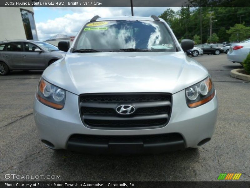 Bright Silver / Gray 2009 Hyundai Santa Fe GLS 4WD