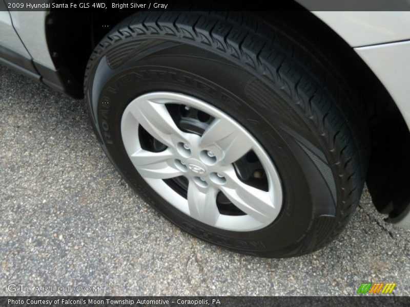 Bright Silver / Gray 2009 Hyundai Santa Fe GLS 4WD