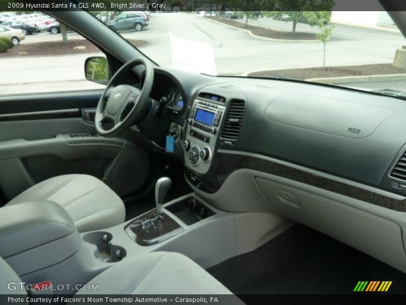 Bright Silver / Gray 2009 Hyundai Santa Fe GLS 4WD