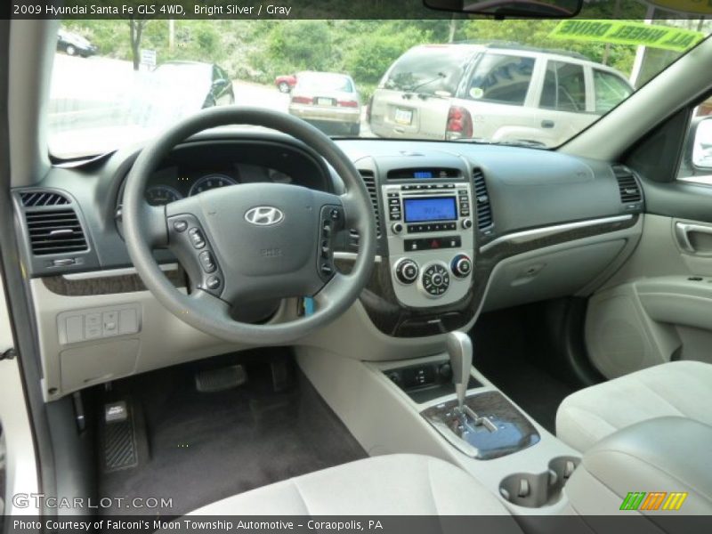 Bright Silver / Gray 2009 Hyundai Santa Fe GLS 4WD