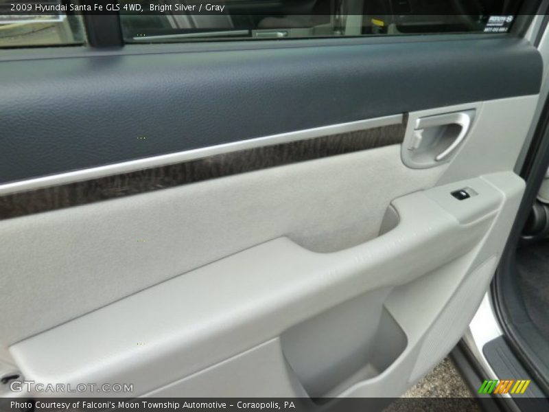 Bright Silver / Gray 2009 Hyundai Santa Fe GLS 4WD