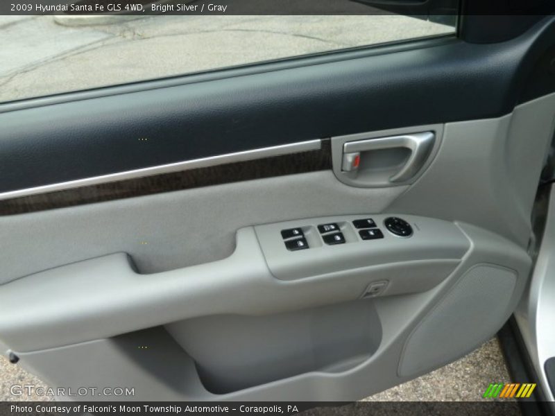 Bright Silver / Gray 2009 Hyundai Santa Fe GLS 4WD