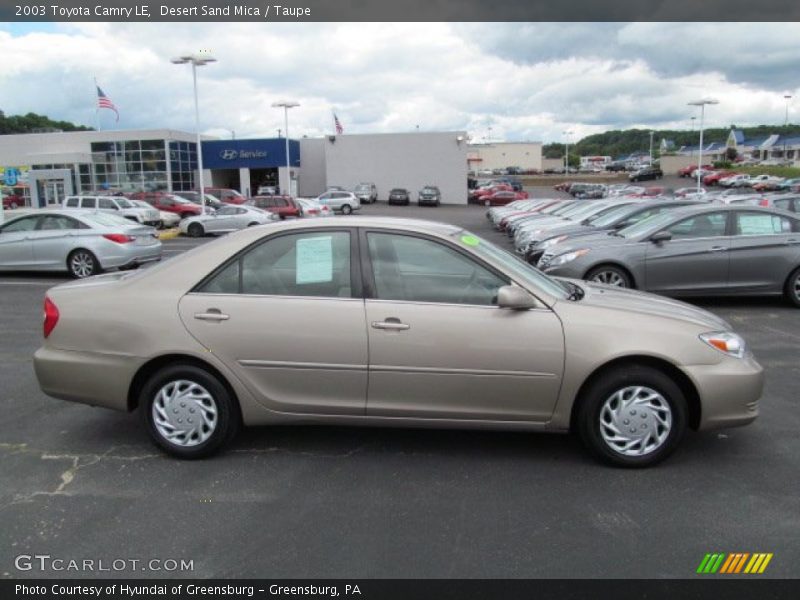 Desert Sand Mica / Taupe 2003 Toyota Camry LE