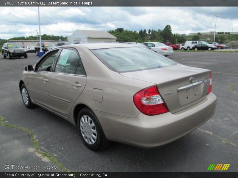 Desert Sand Mica / Taupe 2003 Toyota Camry LE