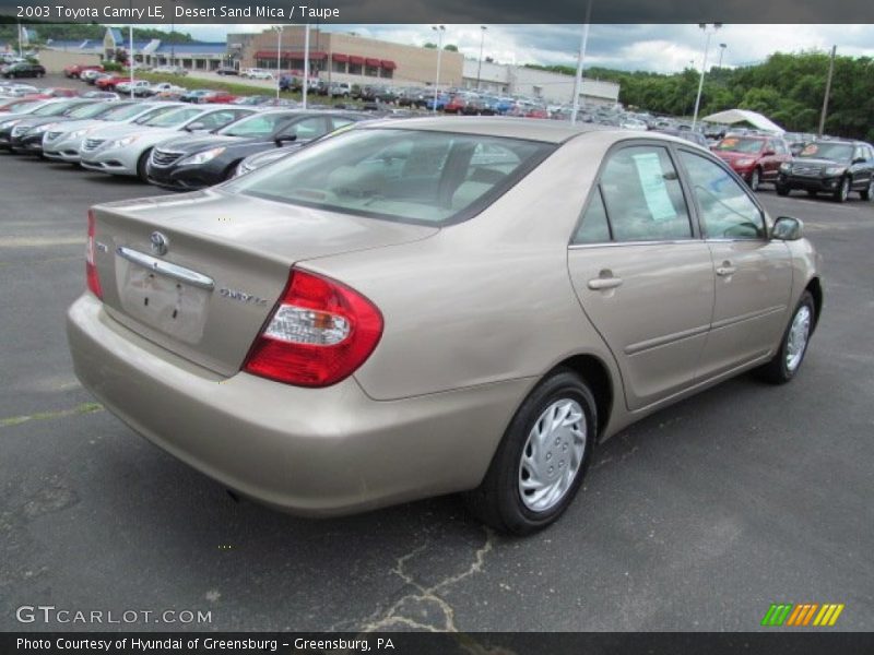 Desert Sand Mica / Taupe 2003 Toyota Camry LE