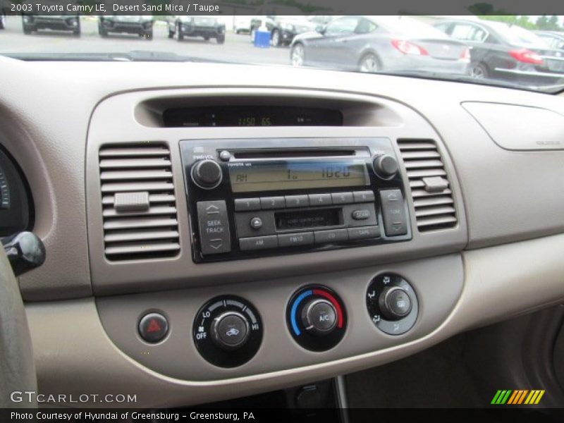 Desert Sand Mica / Taupe 2003 Toyota Camry LE
