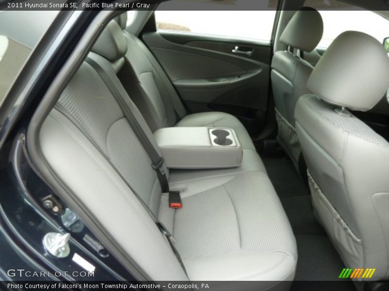 Pacific Blue Pearl / Gray 2011 Hyundai Sonata SE