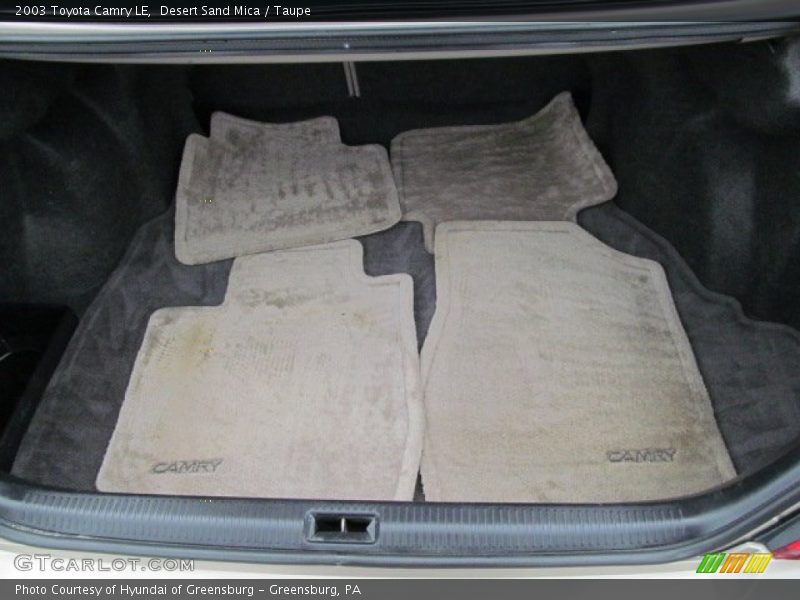 Desert Sand Mica / Taupe 2003 Toyota Camry LE