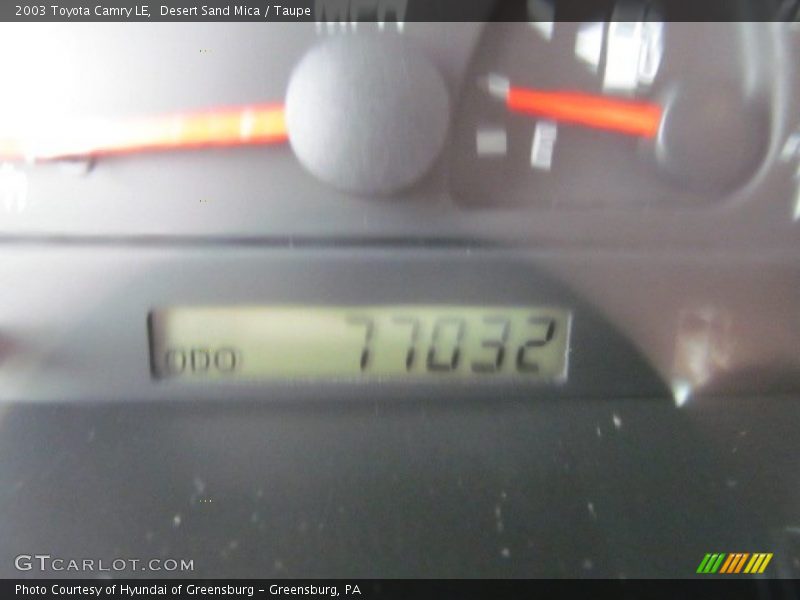 Desert Sand Mica / Taupe 2003 Toyota Camry LE