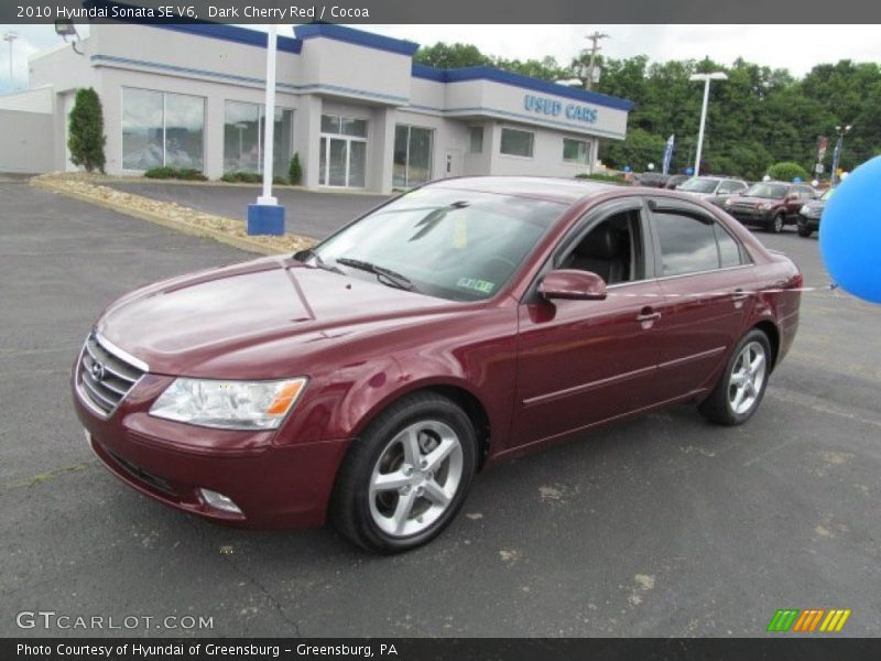 Dark Cherry Red / Cocoa 2010 Hyundai Sonata SE V6