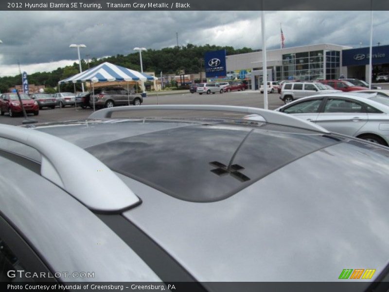 Titanium Gray Metallic / Black 2012 Hyundai Elantra SE Touring