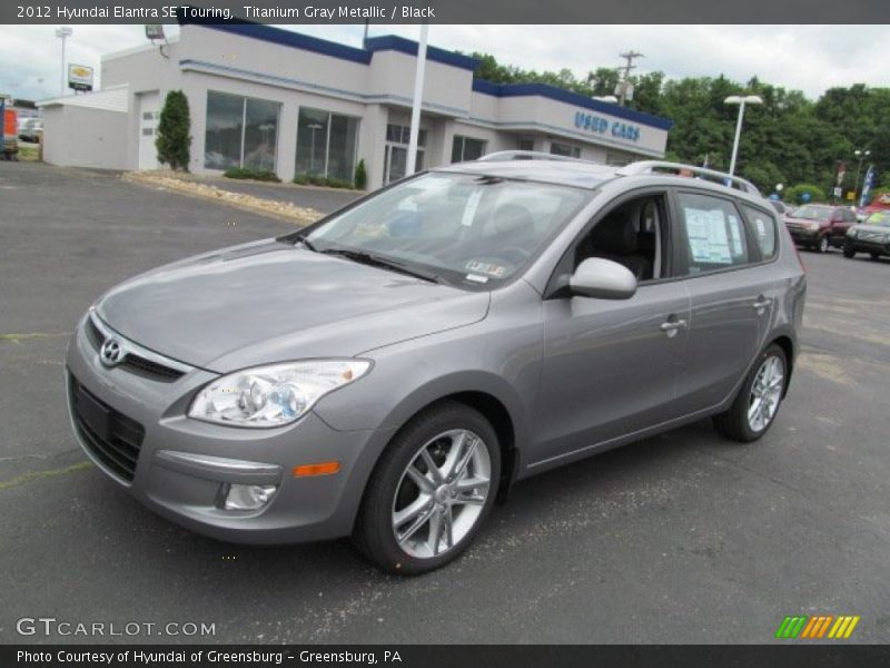 Titanium Gray Metallic / Black 2012 Hyundai Elantra SE Touring