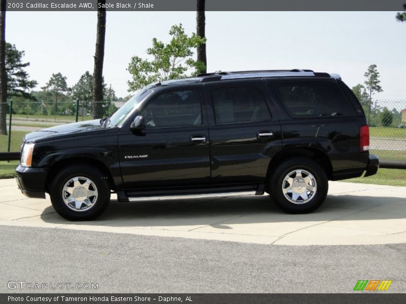 Sable Black / Shale 2003 Cadillac Escalade AWD