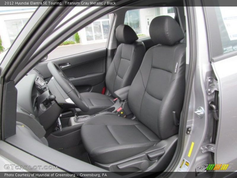 Titanium Gray Metallic / Black 2012 Hyundai Elantra SE Touring