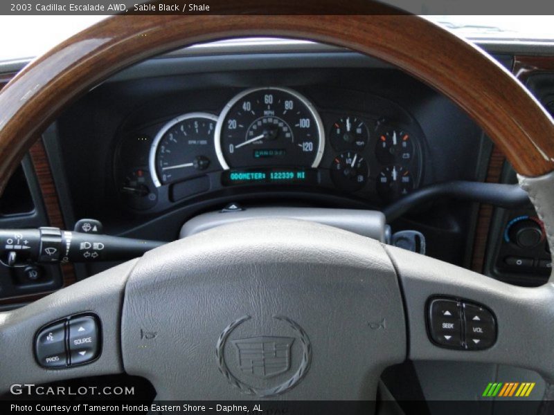 Sable Black / Shale 2003 Cadillac Escalade AWD