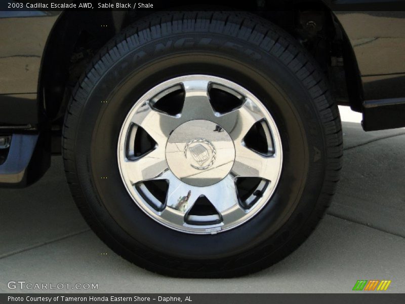 Sable Black / Shale 2003 Cadillac Escalade AWD