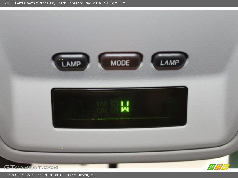 Controls of 2005 Crown Victoria LX