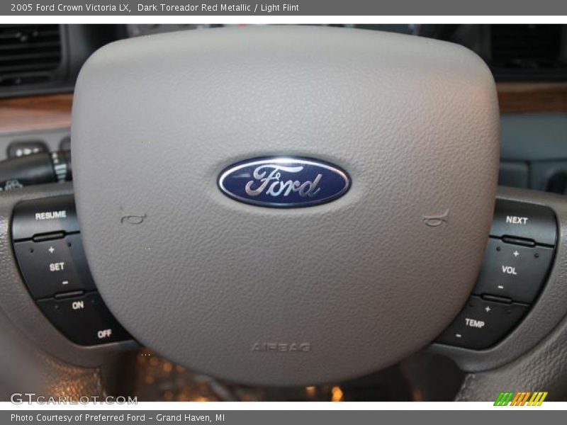 Dark Toreador Red Metallic / Light Flint 2005 Ford Crown Victoria LX