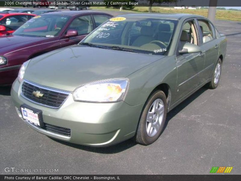 Silver Green Metallic / Cashmere Beige 2006 Chevrolet Malibu LT V6 Sedan