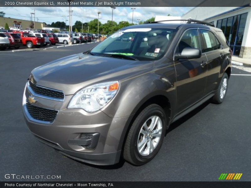 Mocha Steel Metallic / Jet Black/Light Titanium 2010 Chevrolet Equinox LS